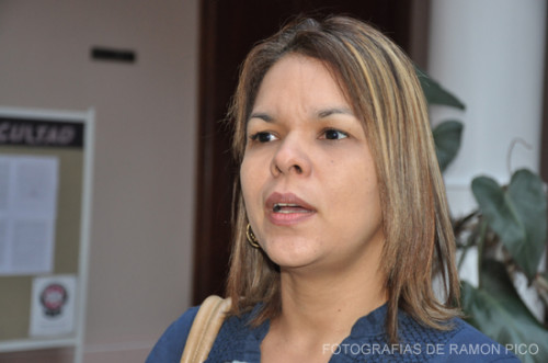 Norelkys Espinoza, coordinadora de la Comisión de Ambiente de la Facultad de Odontología (Foto Ramón Pico)