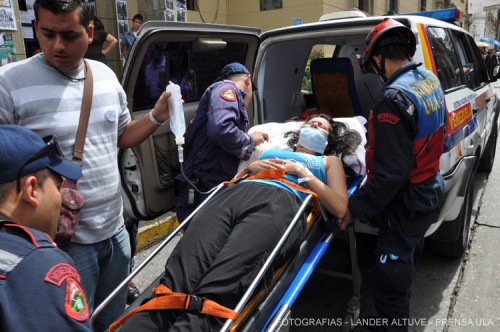 Los ulandinos retirados de la huelga de hambre fueron llevados al Camiula para diagnosticarles el estado de salud en que se encuentran. (Fotografía: Lánder Altuve)