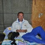 Dionis Dávila, secretario general del Sindicato de Profesionales y Técnicos de la Universidad de Los Andes (Siprula) se sumó a la protesta en agradecimiento a los estudiantes. (Fotografía: Lánder Altuve)