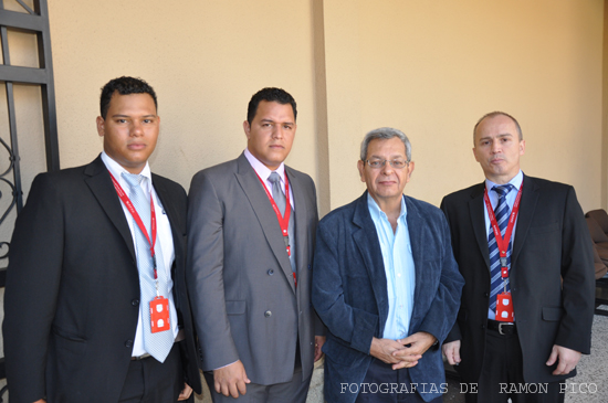 Julio César Alviárez y equipo de la Superintendencia de Seguridad Social (SISS). Foto: Ramón Pico.