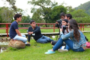 Estudiantes de Comunicación de la ULA Táchira durante su visita al Jardín Botánico de la ULA (Foto: Otoniel Cárdenas)