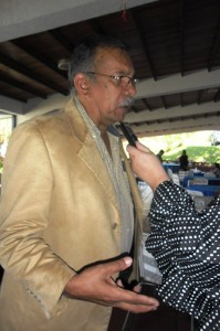 Profesor José Vicente Sánchez Frank Réctor de la UNET indicó que se estima la firma de convenios para el desarrollo de estos proyectos. (Fotografía: Néstor Rodríguez)