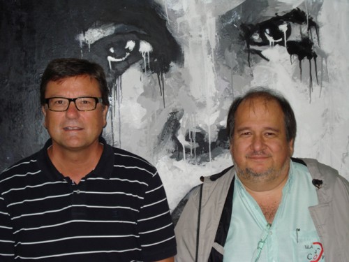 Reiner Held, Director suizo invitado  y Melanio de Jesús, Director de la Coral de Faces ULA (Foto: Coral Faces)