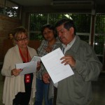 Reunión para el Proyecto de Avances Tecnológicos; dotación de equipos de computación. (Fotografía: María Virginia Vivas Salinas)