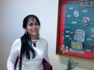 La profesora Gladys  Niño presentó una ponencia durante la LXIV convención anual de ASOVAC, alusiva al tema de la Independencia (Foto: Marlene Otero)